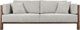 International Furniture Direct Roots Brown/Osyter Sofa-1