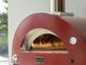 Alfa Moderno 3 Pizze 43" Ruby Red Wood Pizza Oven-1