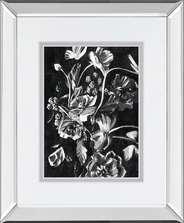 Classy Art Enchanted Bloom I by Annie Warren Mirror Framed Wall Art-0