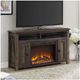 Ameriwood Home Farmington Rustic 50'' Electric Fireplace Media Console-2