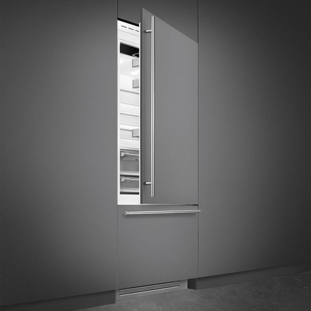 Smeg Universal 36 in. 19.6 Cu. Ft. Panel Ready Built-In Bottom Freezer Refrigerator-3