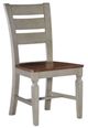 John Thomas Furniture® Vista Dining Hickory/Stone Ladder Back Side Chair-0