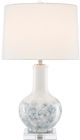 Currey & Company Myrtle Blue/Off-White Table Lamp-0