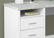 Monarch Specialties Inc. White Cement 80" L Shaped Computer Desk-4