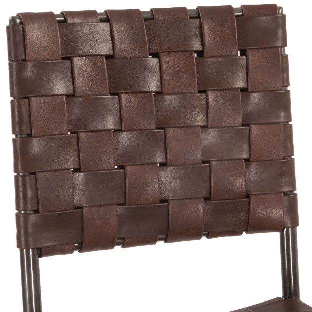 Home Trends & Design Copenhagen Antique Zinc/Brown Buffalo Bar Stool-3