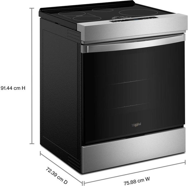 Whirlpool® 30" Fingerprint Resistant Stainless Steel Slide-In Induction Range with No Preheat Air Fry-4