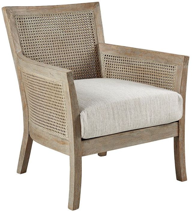 Olliix by Madison Park Cream/Reclaimed Natural Diedra Accent Chair-2