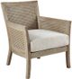 Olliix by Madison Park Cream/Reclaimed Natural Diedra Accent Chair-2