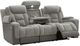 Signature Design by Ashley® Ultimax Shadow Power Reclining Sofa with Adjustable Headrest-1
