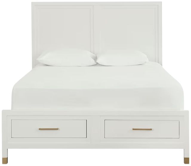 Bassett® Furniture Tidewater Hampton White King Storage Bed-1