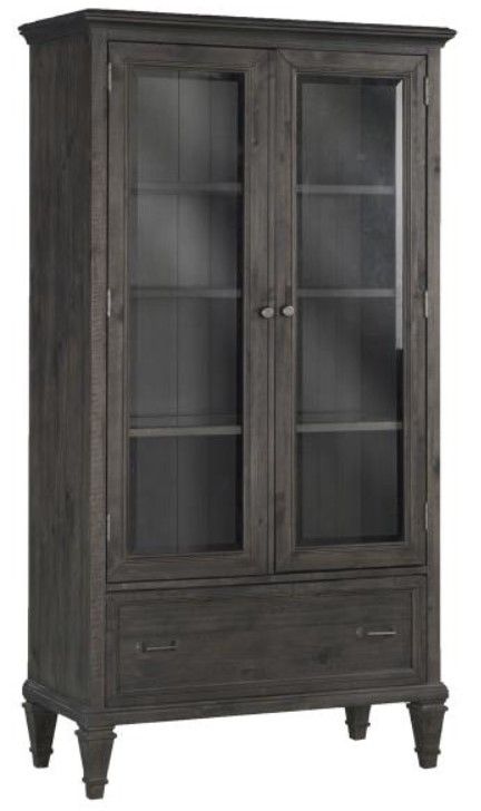 Magnussen Home® Sutton Place Weathered Charcoal Gray Door Bookcase-0