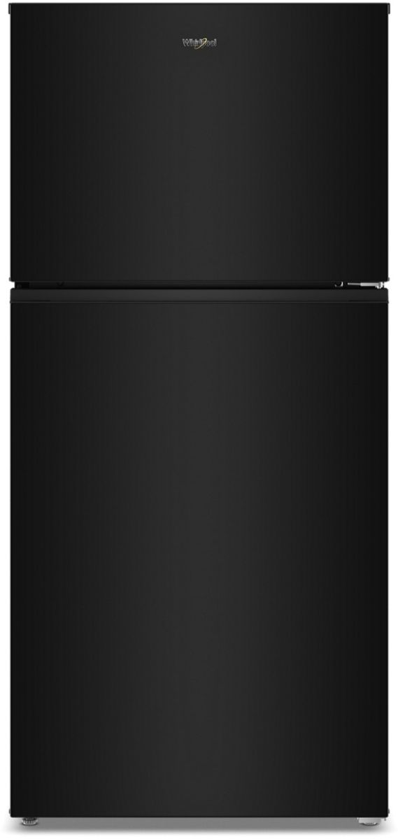 Whirlpool® 30" 19.3 Cu. Ft. Black Top Freezer Refrigerator with Total Coverage Cooling-0