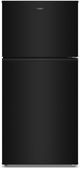 Whirlpool® 30" 19.3 Cu. Ft. Black Top Freezer Refrigerator with Total Coverage Cooling-0