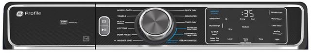 GE Profile™ 7.8 Sapphire Blue Front Load Electric Dryer-2