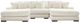 Signature Design by Ashley® Lindyn 3-Piece Ivory U-Shaped Sectional and Double Chaise-0