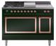 Ilve® Nostalgie II Noblesse 48'' Emerald Green Pro Style Dual Fuel Range with Copper Trim-0