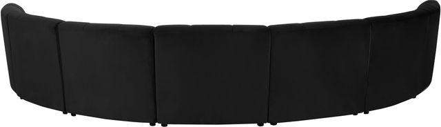 Meridian Furniture Limitless 7-Piece Black Velvet Modular Sectional-2