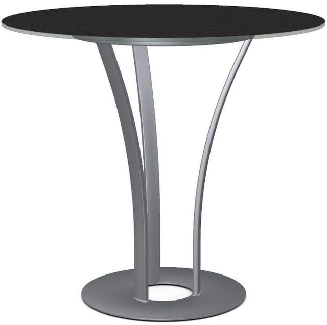 Amisco Customizable Dalia Starstone Counter Pub Table with Metal Turnip Base-0