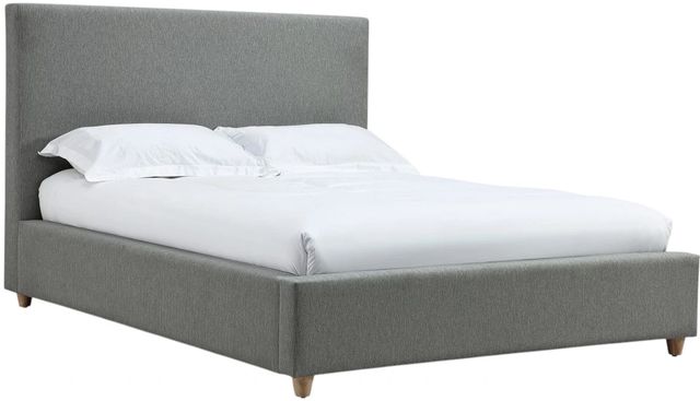 Modus Furniture Olivia Pewter California King Upholstered Platform Bed-0