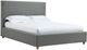 Modus Furniture Olivia Pewter California King Upholstered Platform Bed-0