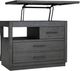 aspenhome® Preston Urbane Gray Workstation Combo File with Lift Top-1