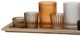 A & B Home Harlan 7-Piece Votive Candle Plate Set-1