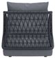 Zuo® Modern Mekan Black/Gray Aluminum Fabric Outdoor Accent Chair-3