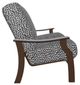 Telescope Casual St. Catherine Agra Classic/Kona Aluminum/Fabric Outdoor MGP Cushion Loveseat with Chestnut Rustic Arms-2