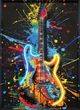 Classy Living Luminous Vivid Neon Guitar Wall Art-0