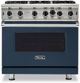 Viking® 5 Series 36" Slate Blue Pro Style Liquid Propane Gas Range-0