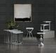 Hooker® Furniture Melange Bianca 3-Piece Gray Nesting Table Set with Distressed Gray Base-1