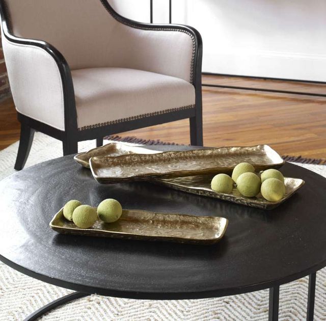 Uttermost® Artisan 3-Piece Antique Gold Tray Set-1