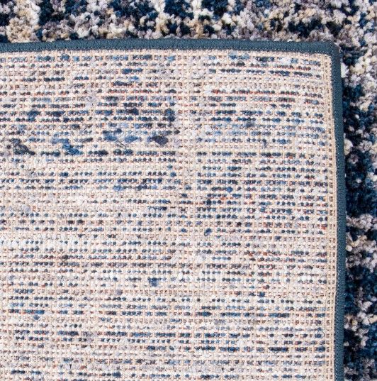 Orian Cotton Tail Cross Thatch Navy 5'x8' Area Rug-3