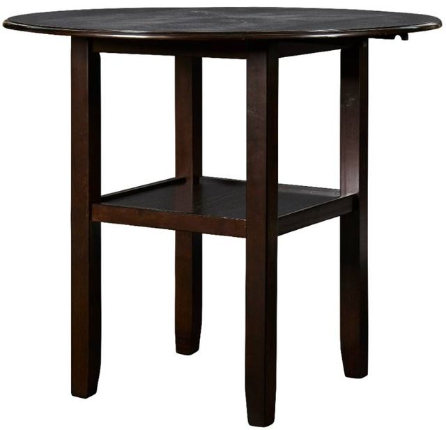 New Classic® Home Furnishings Gia 3-Piece Ebony Drop Leaf Counter Height Dining Set-2