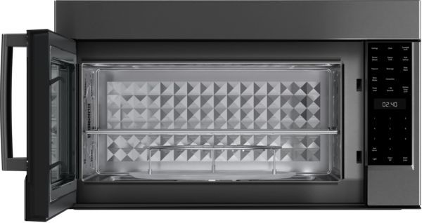 Bosch® 800 Series 1.8 Cu. Ft. Black Stainless Steel Over The Range Microwave-1