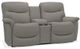 La-Z-Boy® James Stone Reclining Loveseat with Console-0