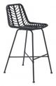 Zuo® Malaga Black Bar Chair-0