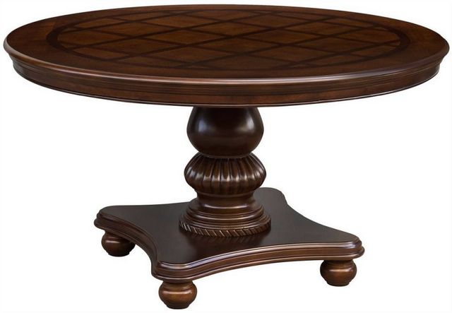 Homelegance® Lordsburg Brown Cherry Round Dining Table-2