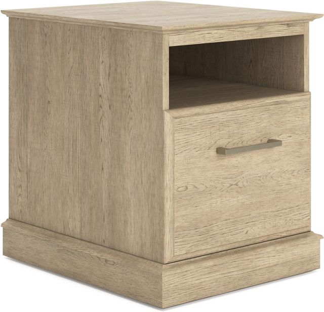 Signature Design by Ashley® Elmferd Natural Light Oak File Cabinet-0
