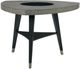 Najarian Furniture Proximity Black/Gray Oak Triangle Counter Table-0