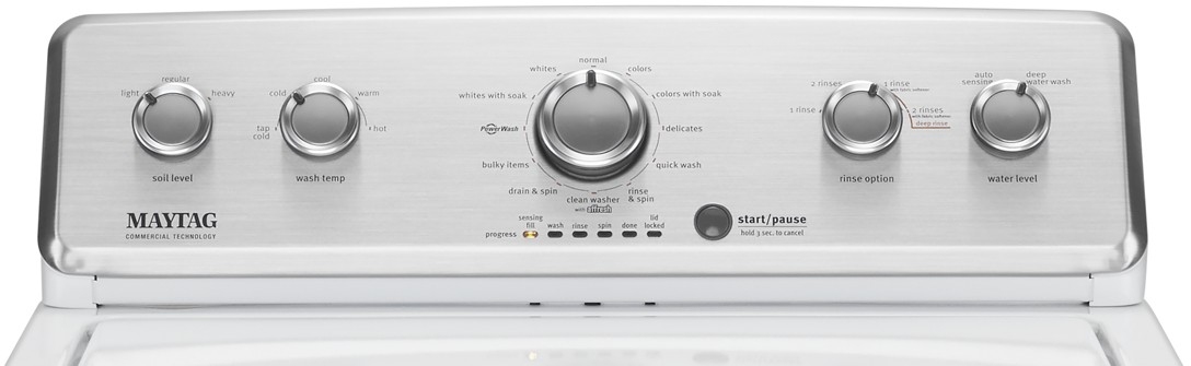 Maytag® 3.8 Cu. Ft. White Top Load Washer | JT's Appliance Sales