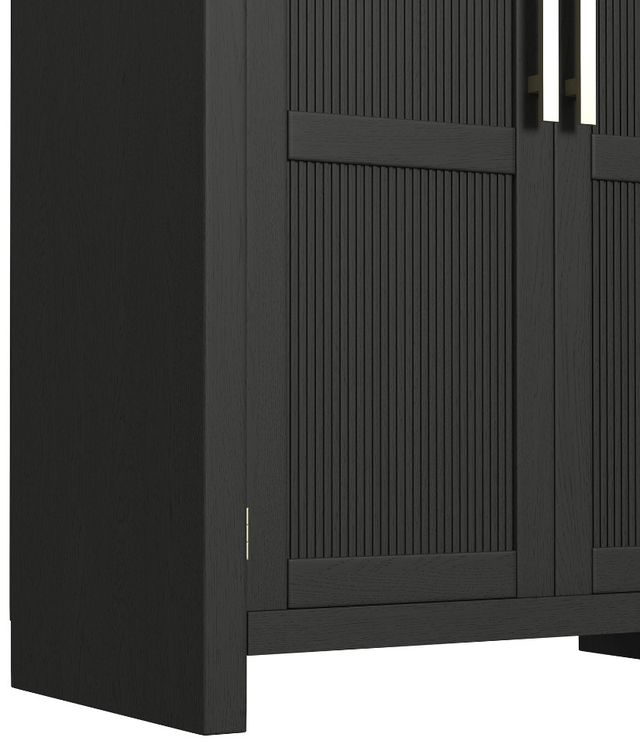 Elements International Ridgemont Black Large Bookcase-4