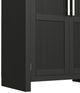 Elements International Ridgemont Black Large Bookcase-4