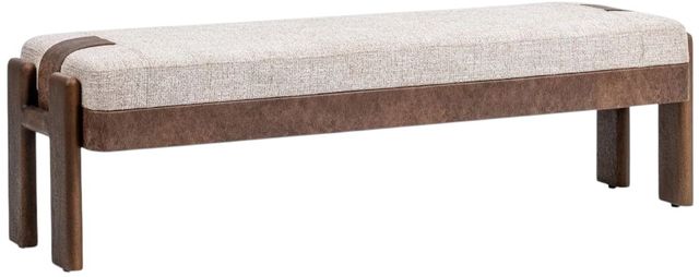 Classic Home Kava Cocoa Latte Accent Bench-0