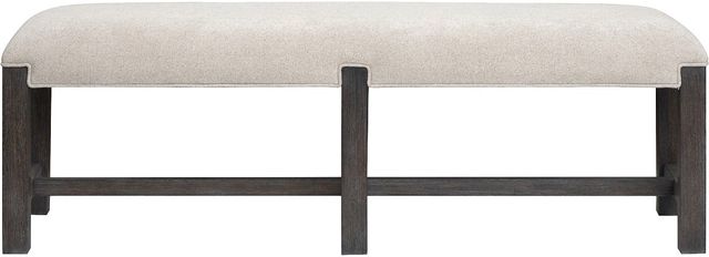 Magnussen Home® Plum Creek Elite Dove/Ravenwood Black Bench with Upholstered Seat-1