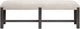 Magnussen Home® Plum Creek Elite Dove/Ravenwood Black Bench with Upholstered Seat-1