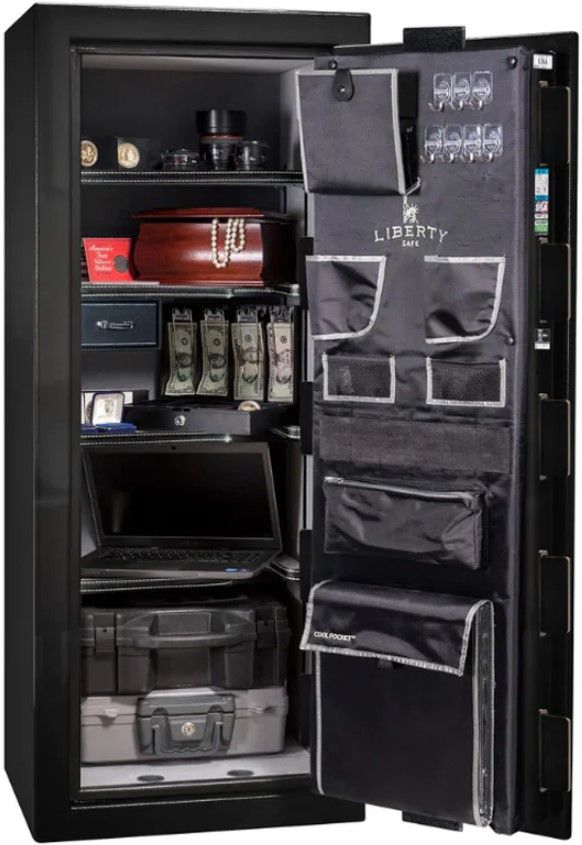 Liberty Safe Premium Home Black Gloss/Black Chrome 17 Electronic Gun Safe-1