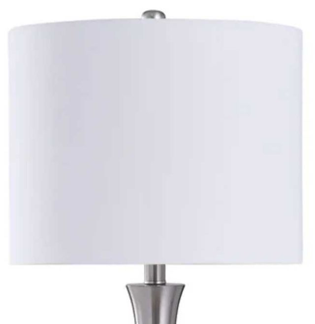 Stylecraft Brushed Steel/White Touch Table Lamp-1