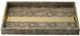 A & B Home 2-Piece Brown/Gold Nesting Tray Set-2