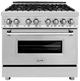 ZLINE 36" Stainless Steel Pro Style Dual Fuel Range-0